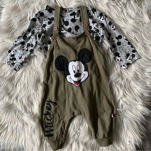 Disney Baby Mickey Two Piece Overall Set